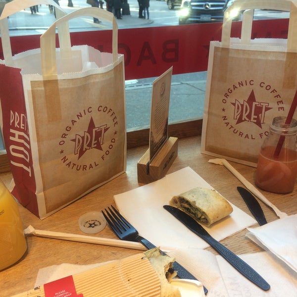Photo taken at Pret A Manger by Altynai B. on 1/4/2016