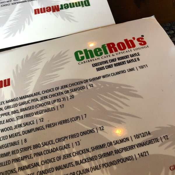 Photo taken at Chef Rob&#39;s Caribbean Cafe by Tye W. on 11/16/2019