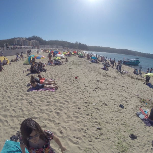 Photo taken at Playa de Dichato by Andrés C. on 12/7/2014