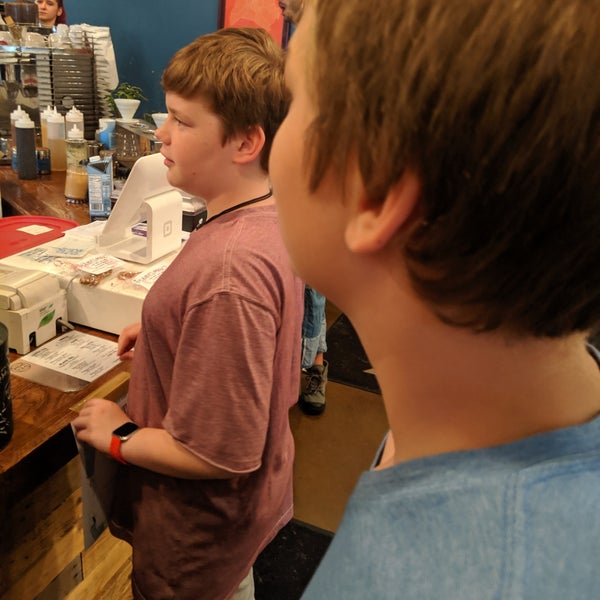 Photo taken at Red Bicycle Coffee &amp; Crepes by Ben G. on 7/16/2019