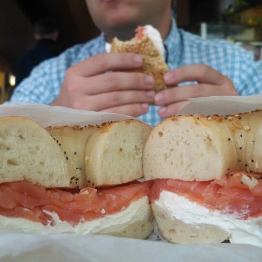 Photo taken at Lenny&#39;s Bagels by Ben G. on 5/10/2014