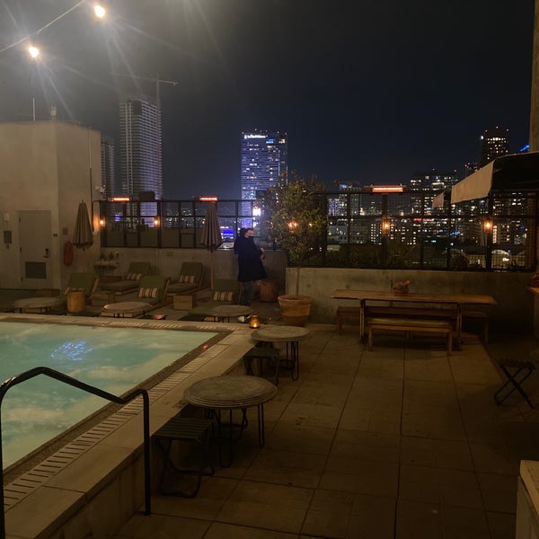 Photo taken at Upstairs Rooftop Lounge at Ace Hotel by Jeff W. on 1/13/2022