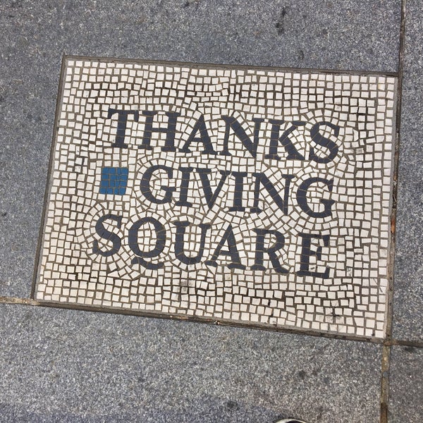 Photo taken at Thanks-Giving Square by PH . on 9/13/2017
