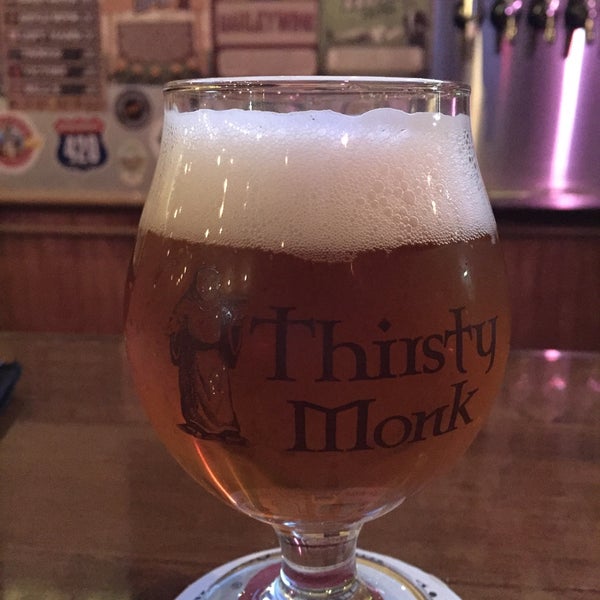 Photo taken at Thirsty Monk Brewery &amp; Pub by Chris H. on 3/10/2016