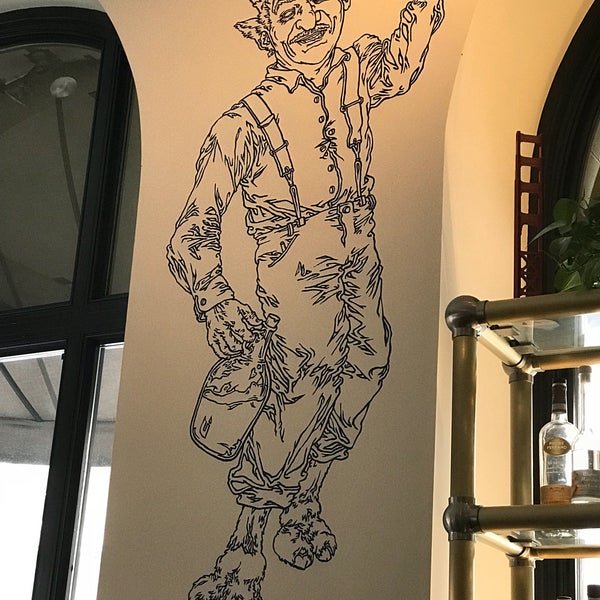 The murals are oddly demonic and the cocktails are *on point*. The steak? Meh.