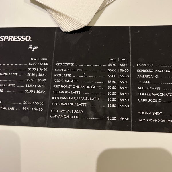 Nespresso Iced Coffee Menu Available at the Marker Hotel