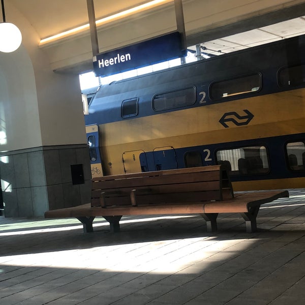 Photo taken at Station Heerlen by Yogi Y. on 4/7/2020
