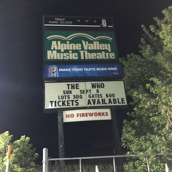 Снимок сделан в Alpine Valley Music Theatre пользователем John S. 9/11/2019