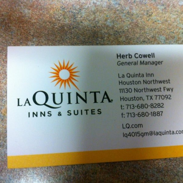 Das Foto wurde bei La Quinta Inn &amp; Suites Houston Northwest von 💜💜Priscilla💜💜 am 12/27/2012 aufgenommen