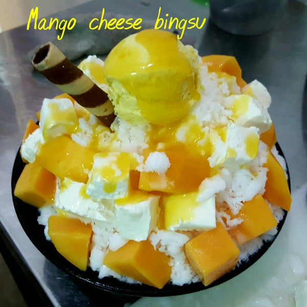 Mango cheese bingsu is number one here. I love it so much