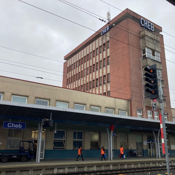 Železniční stanice Cheb Bahnhof in Cheb