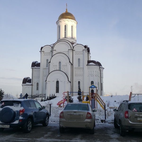 Храм Георгия Победоносца Краснодаре зимой