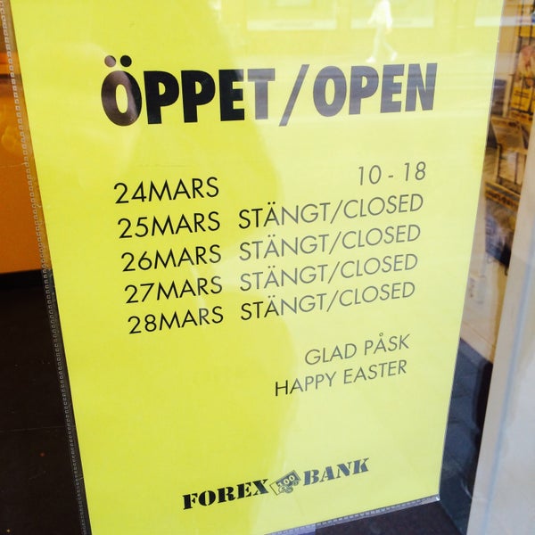 forex stockholm office ban