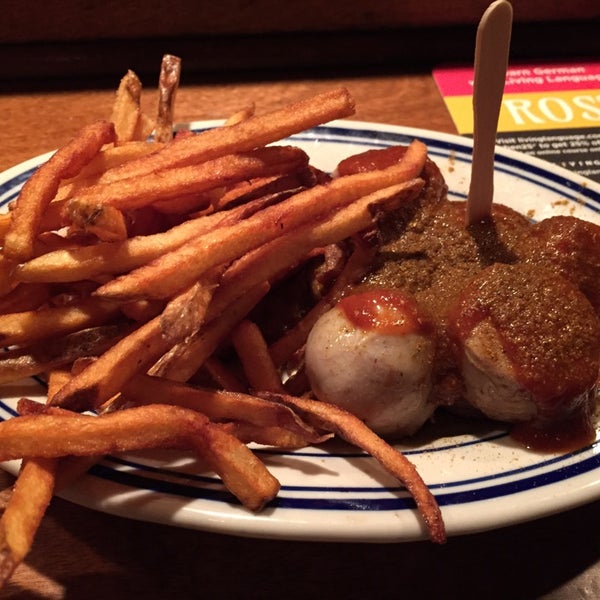 Photo taken at Wechsler&#39;s Currywurst by Jeff V. on 10/26/2014