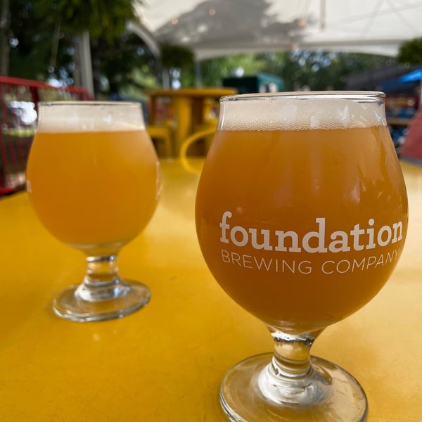 Photo taken at Foundation Brewing Company by james t. on 9/10/2021