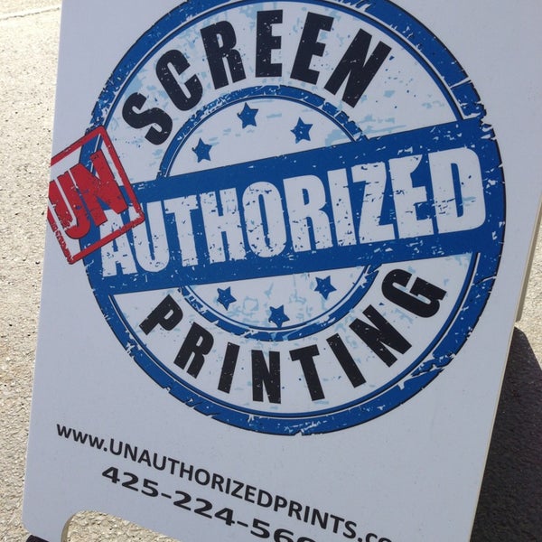 Photo taken at Unauthorized Screen Printing by Aaron T. on 6/29/2013