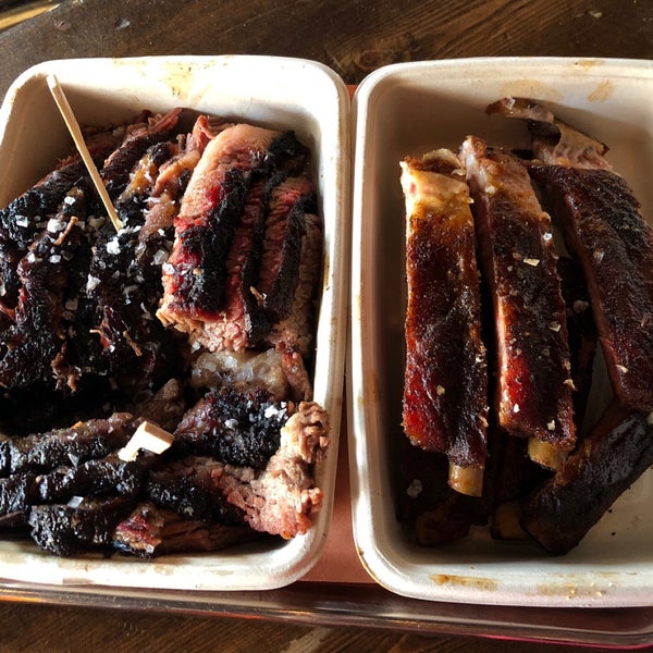 Photo taken at Mighty Quinn&#39;s BBQ by Myhong C. on 8/16/2019