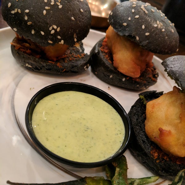 This modern Indian cuisine restaurant is just what you need on a night out. Good for groups, nice atmosphere, excellent location. Friendly staff and delicious food. The sliders were fantastic.