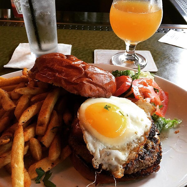 Great burger selection with over 50 beers (10 on tap) to pair them with.