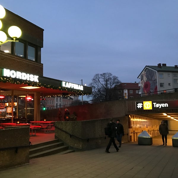 Photo taken at Tøyen Torg by Ingvild M. on 1/2/2017