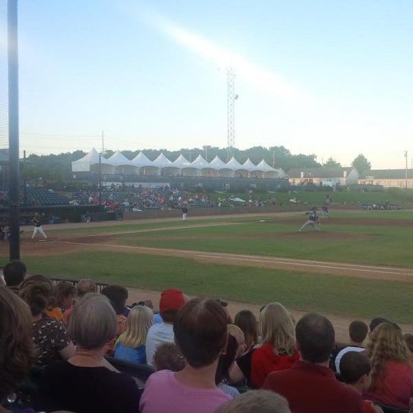 Photo taken at River City Rascals (TR Hughes Ballpark) by Chris C. on 7/25/2013