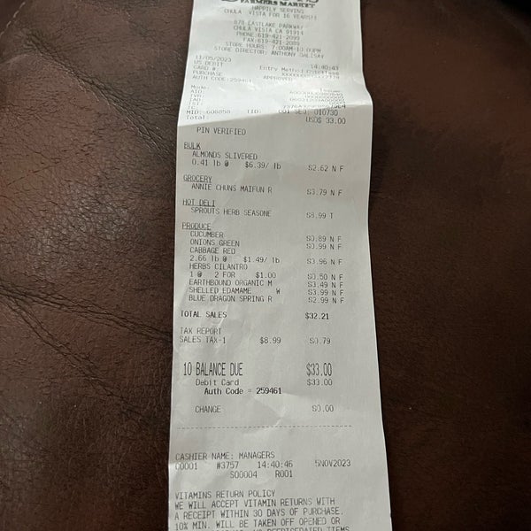 Sprouts Farmers Market Village Center 878 Eastlake Pkwy Ste 1410