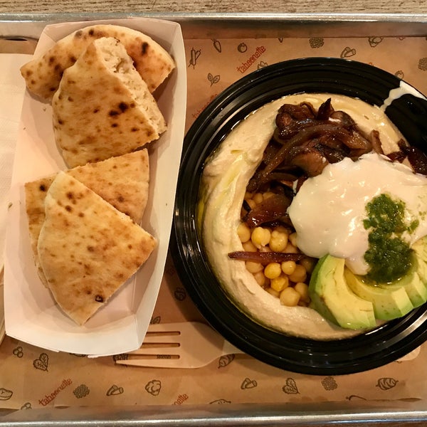 Hummus bowls are great lunch.