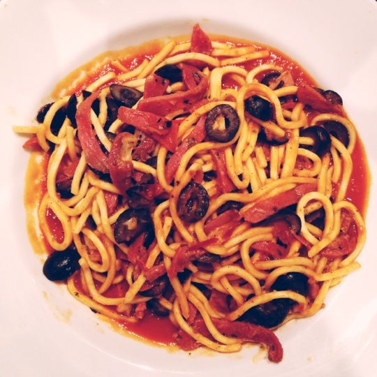 Muy rico el Spaghetti Mediterráneo.