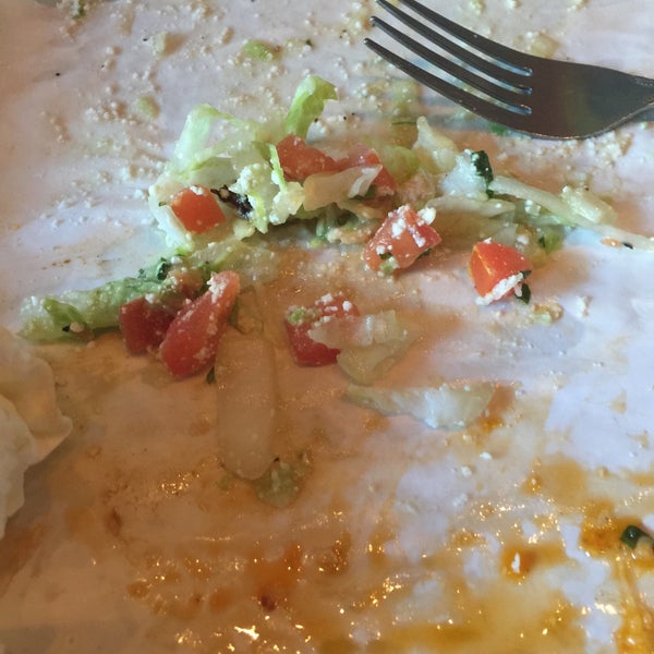 Picture this like Bubba's but the adult version (no whiny kids) and much, much better food! Just look at what's left of my Pork and Pineapple Quesadilla!