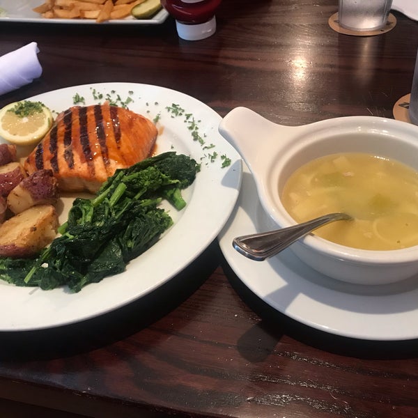 Salmon and Soup of the Day
