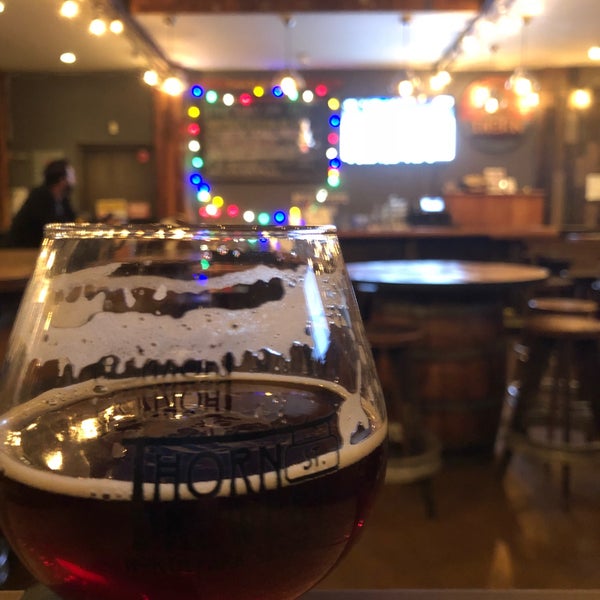 Photo taken at Thorn Street Brewery by Drew S. on 1/4/2018