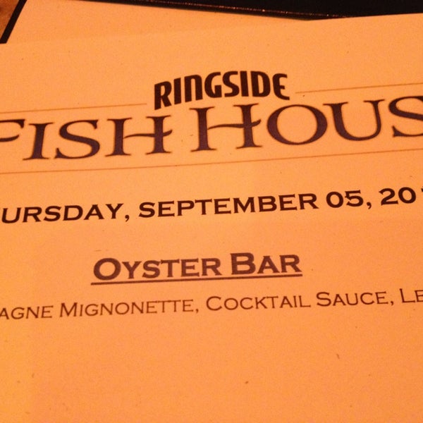 Photo taken at Ringside Fish House by Earl Y. on 9/6/2013