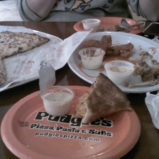 Photo taken at Pudgie&#39;s Pizza, Pasta, &amp; Subs by Chrisie A. on 12/12/2012
