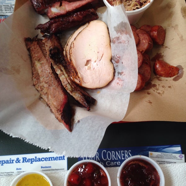 Photo taken at Serious Texas Bar-B-Q by Jean T. on 3/26/2015