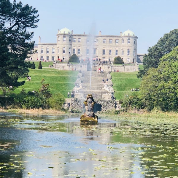 Photo taken at Powerscourt House and Gardens by Sandhya V. on 4/22/2019