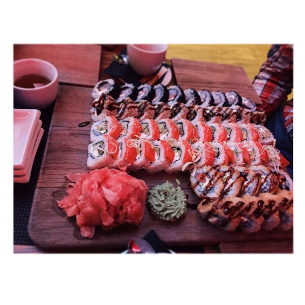 Photo taken at Sushi Plaza by Valeria on 1/11/2015