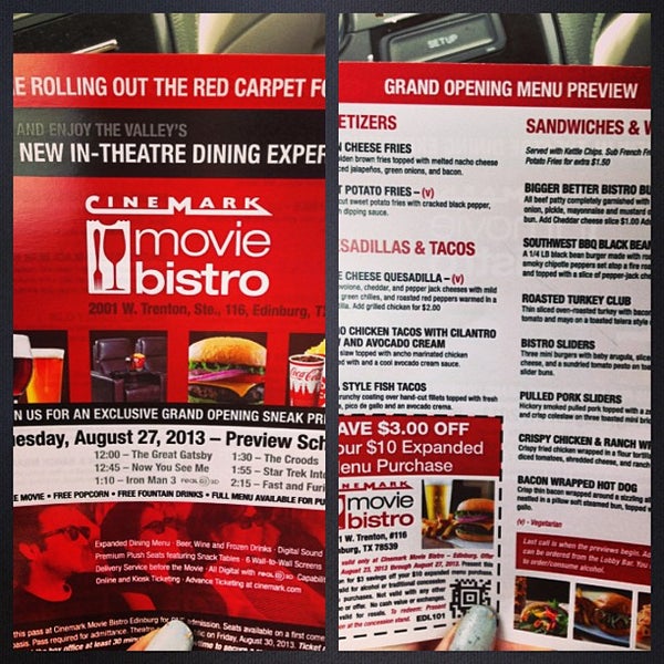 Cinemark Movie Bistro - Edinburg, TX