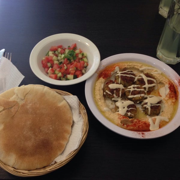 Photo taken at Hummus Place by Andrea N. on 7/24/2014
