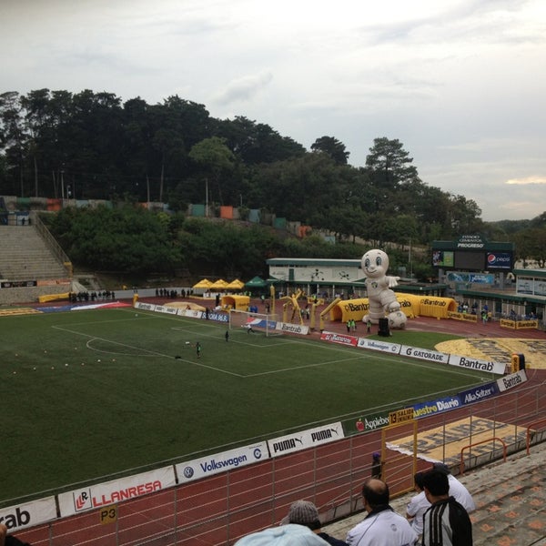 Photo taken at Estadio Cementos Progreso by Miguel E. on 6/8/2013