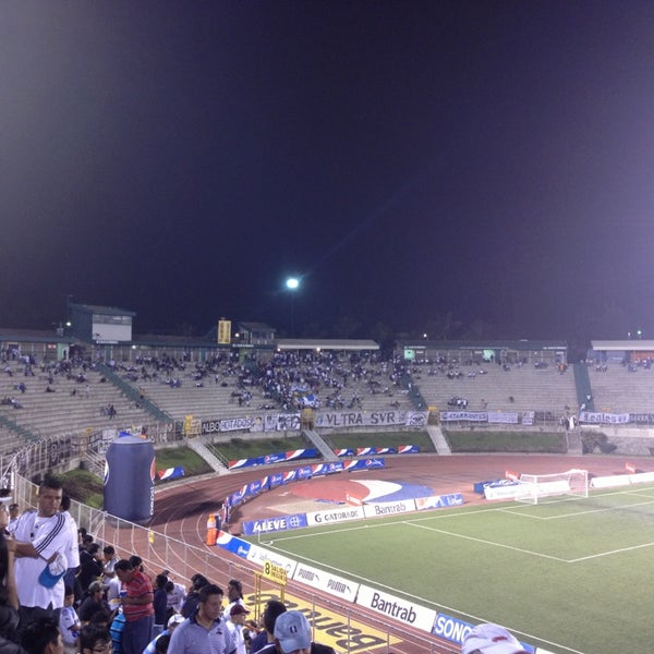 Photo taken at Estadio Cementos Progreso by Miguel E. on 2/24/2013