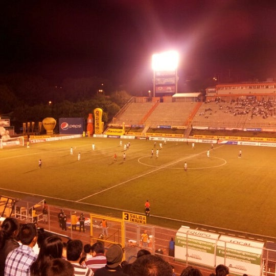 Photo taken at Estadio Cementos Progreso by Miguel E. on 2/10/2013