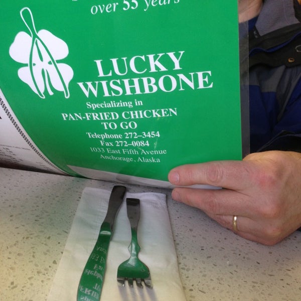 Photo taken at Lucky Wishbone by Abbey V. on 3/24/2013