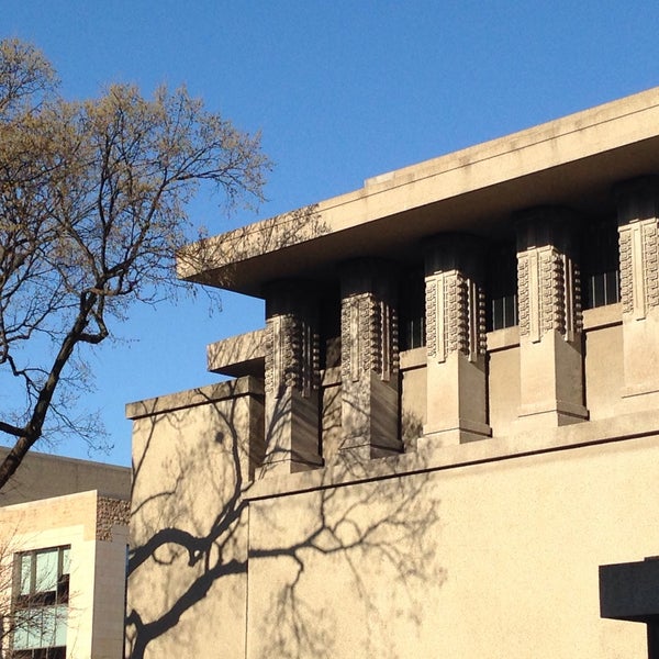 Photo taken at Frank Lloyd Wright&#39;s Unity Temple by MK on 4/11/2015