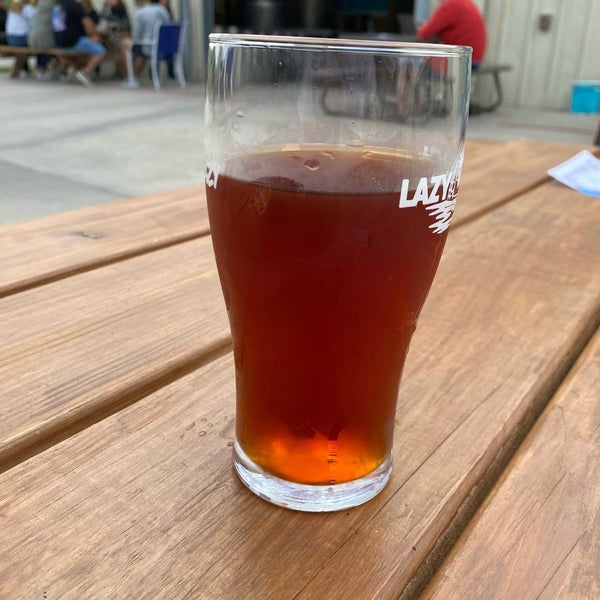 Photo taken at Lazy Beach Brewery by Jamie E. on 4/3/2021