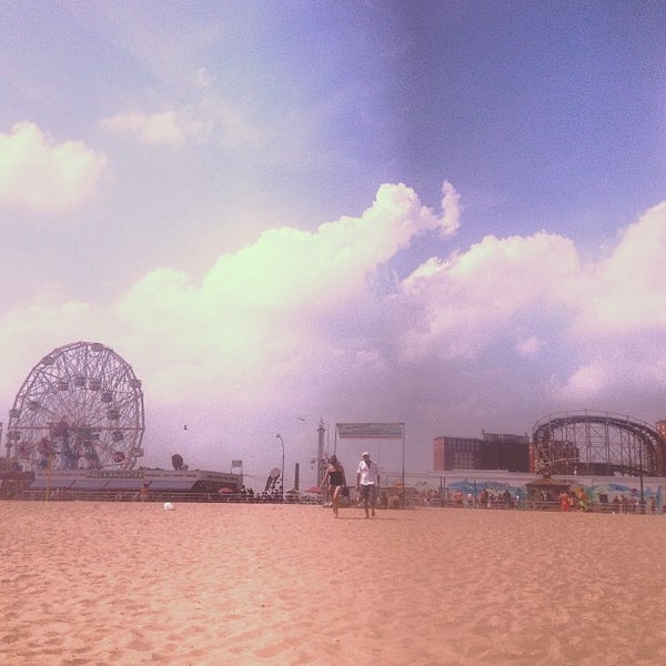 Photo taken at Coney Island Beach &amp; Boardwalk by Mallory 🍟 on 7/20/2013