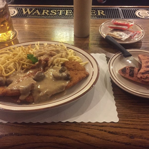 I've lived in Germany twice and while this place wouldn't beat your favorite gasthaus, it is pretty damn solid. Worth a stop for sure. I had the rahmschnitzel, knockwurst, and both kinds of spaetzle.