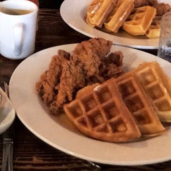 For brunch, the chicken & waffles managed to impress even this Southern girl! Just the right amount of spice... a must try!