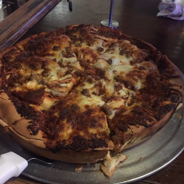 My favorite in STL! Chicago style - be warned it’s a ton of cheese and the sauce has a kick. They’ve renovated so not as divey, but you still order at the bar and have to wait 1+ hours...but worth it!