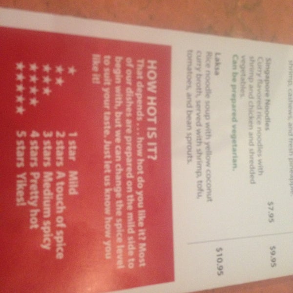 Photos at Tangerine Cafe Thai Restaurant in Cary