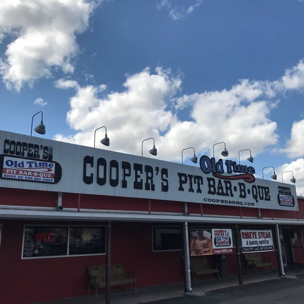 Photo taken at Cooper&#39;s Old Time Pit Bar-B-Que by Joel S. on 10/21/2017